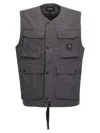 Carhartt Work In Progress Balto Water Repellent Cargo Vest In Gray