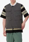 Carhartt Work In Progress Balto Water Repellent Cargo Vest In Gray