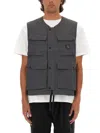 Carhartt Work In Progress Balto Water Repellent Cargo Vest In Grey