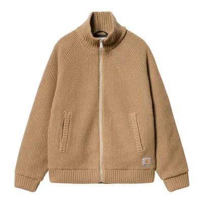 Carhartt Banley Sweater Jacket In Beige