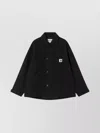 Carhartt Barnett Jacket Front Pocket Long Sleeves In Black