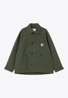 Carhartt Jacket Opuntia With Collared Design And Pockets In Green
