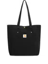 Carhartt Bay Canvas Tote Bag In Black
