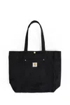 Carhartt Bay Canvas Tote Bag In Black