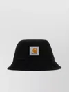 Carhartt Wip Black Cotton Bayfield Bucket Hat In Black