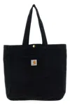 Carhartt Bayfield Tote In Denim Nero Uomo In Black