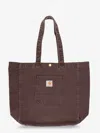 Carhartt Bayfield Tote Organic Cotton Shoulder Bag In Brown