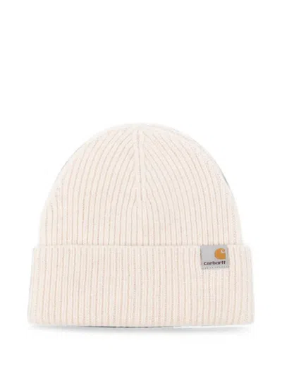 Carhartt Ribbed-knit Beanie Hat In Neutral