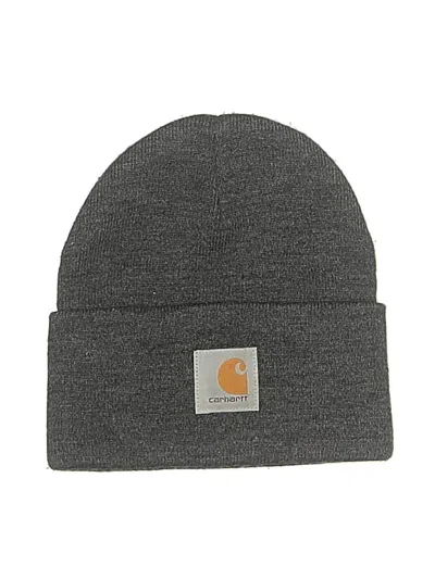 Pre-owned Carhartt Beanie Hat In Gray