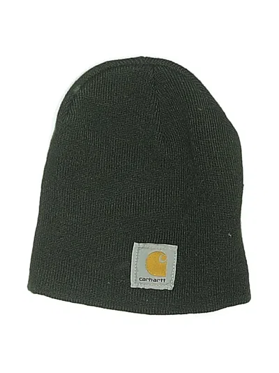 Pre-owned Carhartt Beanie Hat In Green