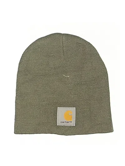 Pre-owned Carhartt Beanie Hat In Green