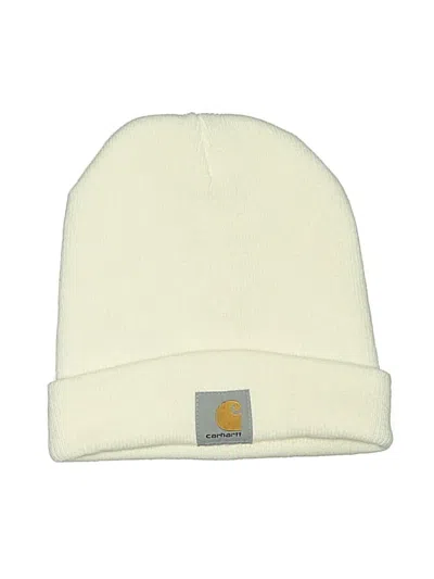 Pre-owned Carhartt Beanie Hat In Ivory