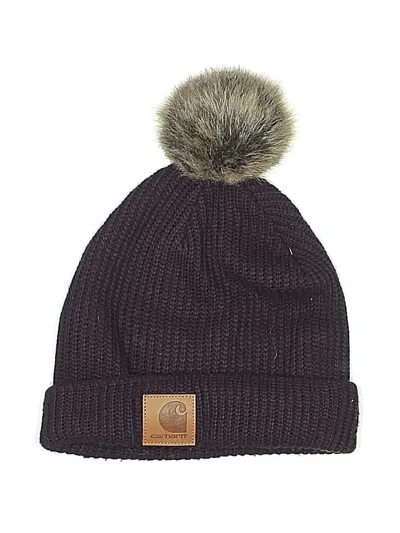 Pre-owned Carhartt Beanie Hat In Purple
