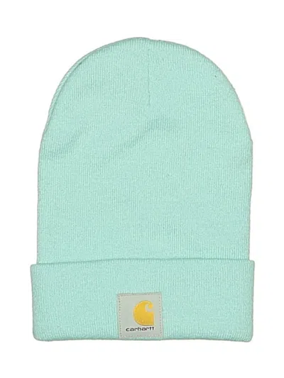 Pre-owned Carhartt Beanie Hat In Teal