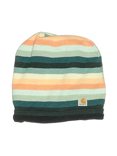Pre-owned Carhartt Beanie Hat In Teal