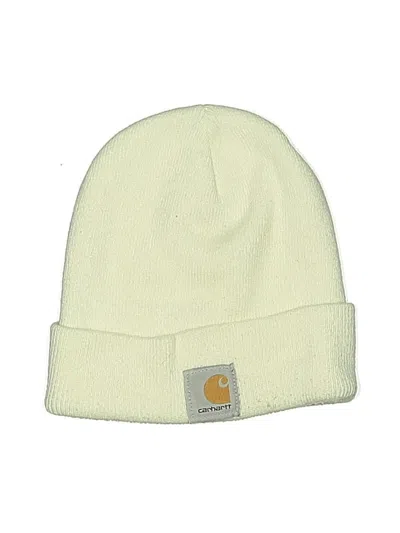 Pre-owned Carhartt Beanie Hat In White