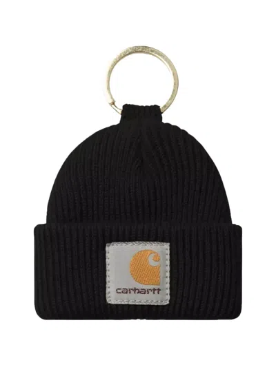 Carhartt Wip Mini Watch Hat Keychain In Orange