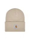 Carhartt Beige Acrylic Watch Beanie In Sand