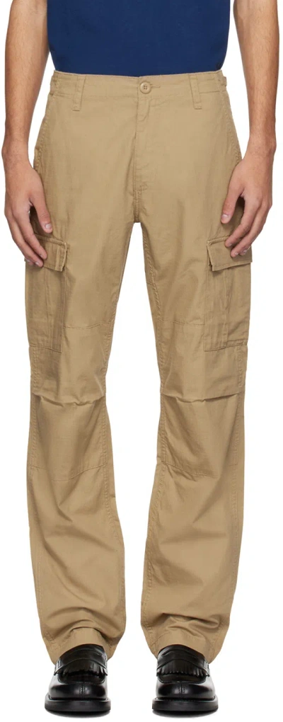 Carhartt Beige Aviation Cargo Pants In 8y Leather