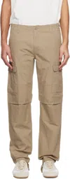 Carhartt Wip Regular Drawstring Hem Cargo Pants In Neutral