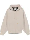 Carhartt Drawstring Hood Canvas Jacket In Gray