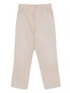 Carhartt Double Knee Cotton Blend Trousers In Beige