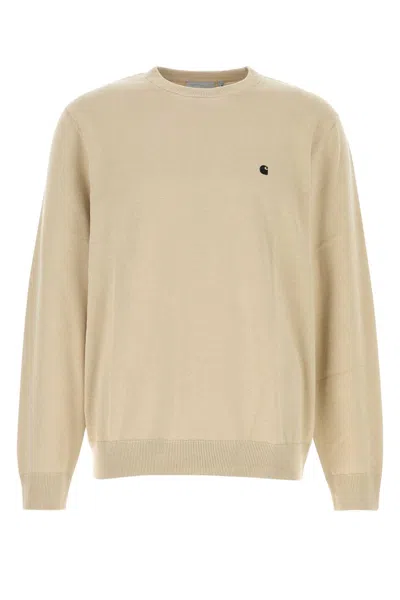 CARHARTT BEIGE COTTON MADISON SWEATER