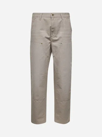 CARHARTT BEIGE DEARBORN CANVAS DOUBLE KNEE PANTS