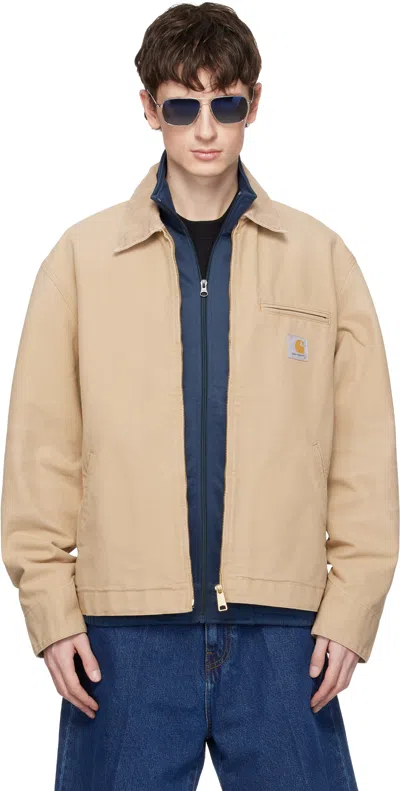 Carhartt Beige Detroit Jacket In Neutral