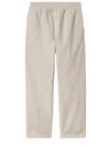 Carhartt Flint Straight-leg Garment-dyed Organic Cotton-twill Trousers In Neutral