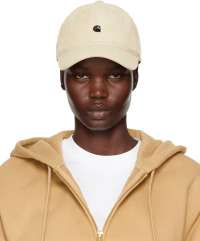 Carhartt Beige Harlem Cap In Fleur De Sel / Black