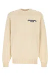 Carhartt Beige Logo Embroidered Sweater In Neutral