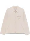 Carhartt Canvas Jacket Zip Pockets In Neutral