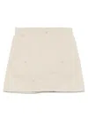 Carhartt Beige Maeve Double Mini Skirt In Neutral
