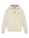 Carhartt Nelson Washed Hooded Sweatshirt In Beige
