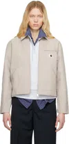 Carhartt Beige Og Detroit Jacket In Dusky Beige / Dusky