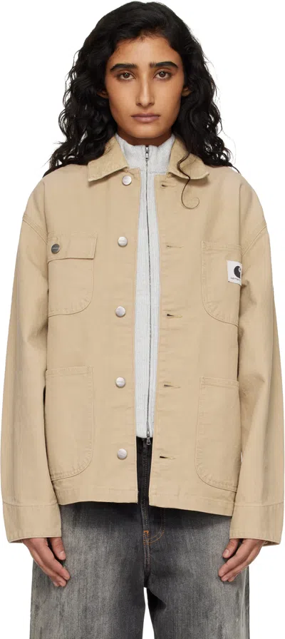 Carhartt Beige Og Michigan Jacket In Neutral