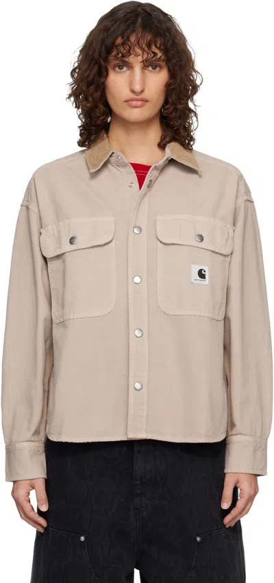 Carhartt Beige Prescott Overshirt In Neutral