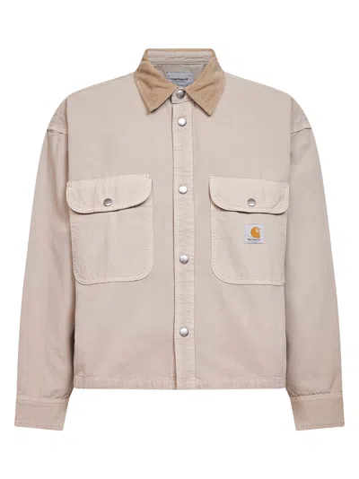 Carhartt Beige Prescott Shirt Jac Shirt Jacket In Neutral