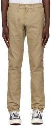Carhartt Beige Sid Trousers In 02 8y Leather