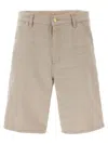 Carhartt Beige Single Knee Bermuda Shorts In Neutral
