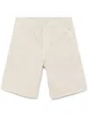 Carhartt Bermuda Single Knee Fleur De Sel In Beige