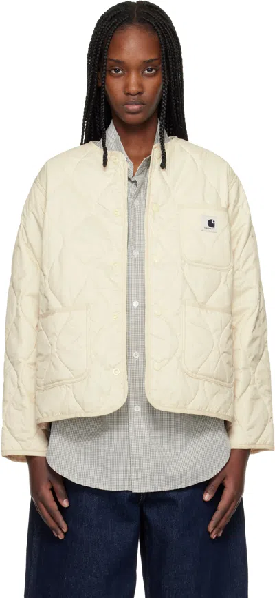 Carhartt Beige Skyler Liner Jacket In Yellow