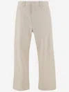 Carhartt Beige Soft Cotton Long Pants In Neutral