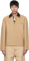 Carhartt Beige Spring Detroit Jacket In 2n202 Dusty H Brown