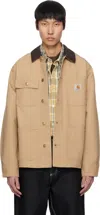 Carhartt Beige Spring Michigan Chore Jacket In 2n202 Dusty H Brown