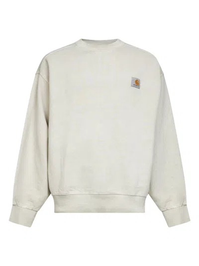 Carhartt Beige Vista Crewneck Sweatshirt In White
