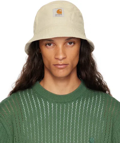 Carhartt Beige Walter Linen Bucket Hat In 02 05 Natural