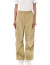 Carhartt Beige Wide Leg Cargo Pant In Beige