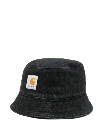 Carhartt Belmar Logo-patch Bucket Hat In Blue